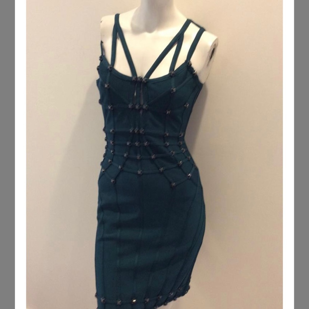 Herve Ledger Studded Dress